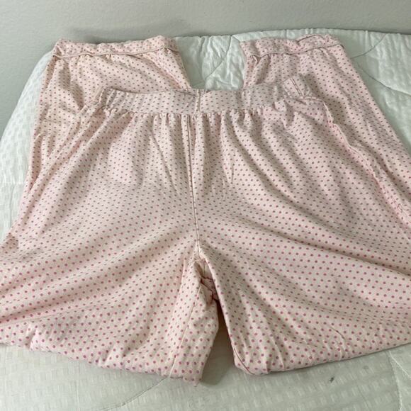 Nasty Gal 2 piece Short Sleve Pajama Set. Pink with dark pink polka dots Size 10 - Picture 12 of 15